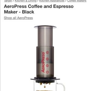 Breville barista pro espresso maker - aero press